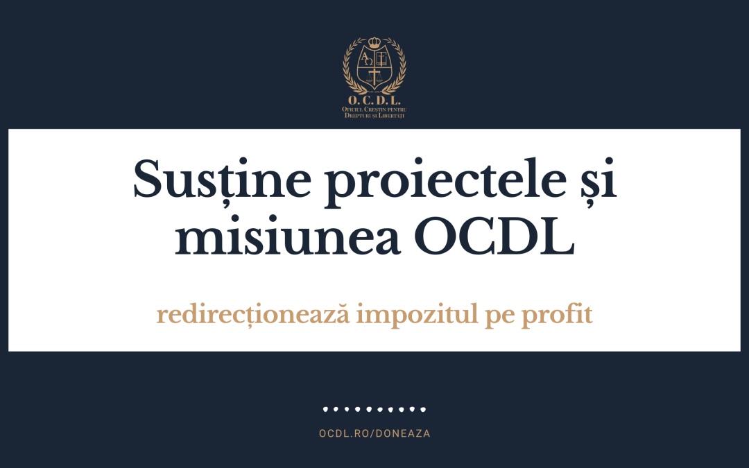 20% din impozit. Susține activitatea OCDL